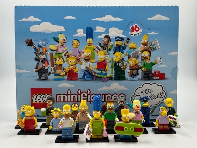 Lego - Minifigures - The LEGO Simpsons serie 1 (71005) - complete serie van 16 figuren - met originele doos - 2014 #1.0