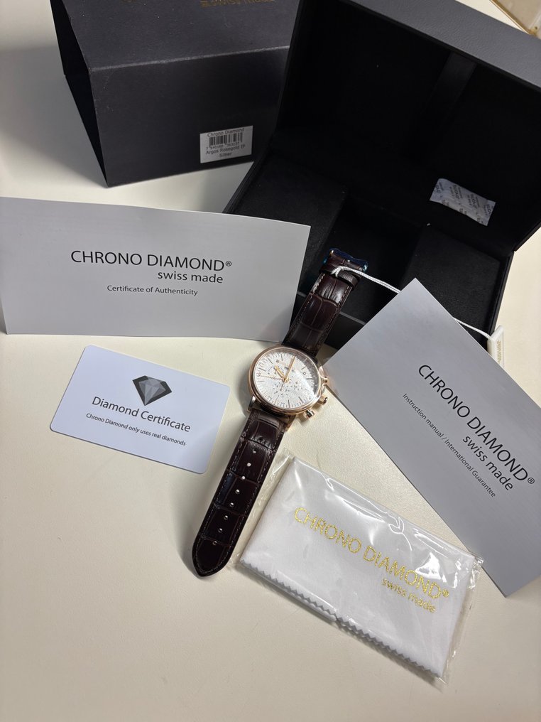Chrono Diamond Argos Rosegold IP Silber - Argos Rosegold IP Silber - No reserve price - 11200 - Men - 2020+  #1.0