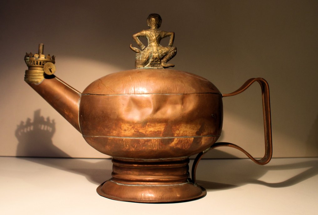 Lampada a olio - Rame, Bronzo - Lampada a olio thailandese #2.1