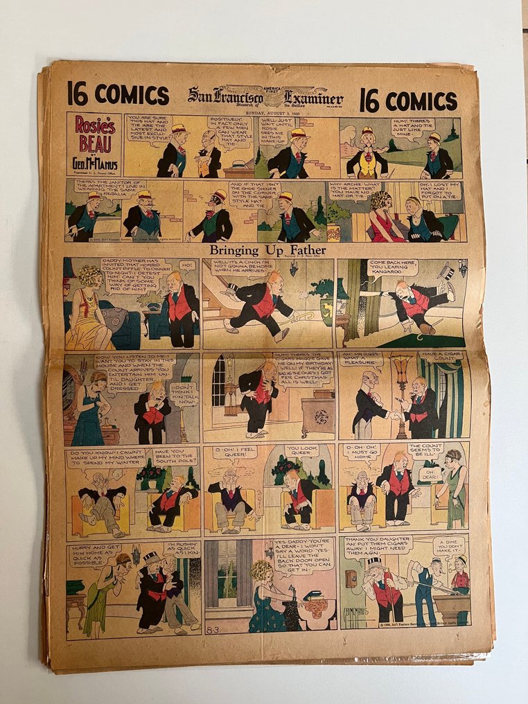 Hans und Fritz (katzenjammer Kids) - Old Dog Yak and others - 30 Newspaper pages - 1915/1930 #3.2