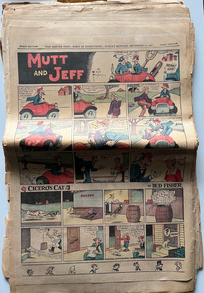 Mutt and Jeff - Winnie Winkle, Moon Mullins, Ella Cinders and others - 250 Pagine e strisce di giornale - 1933/1939 #1.0