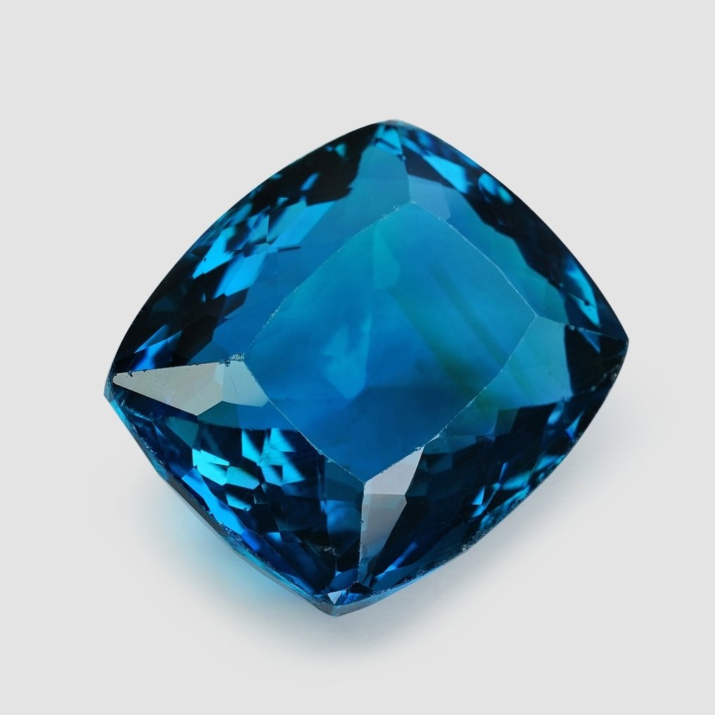 1 pcs  Μπλε Τοπάζιο  - 34.30 ct - Διεθνής Ένωση Έγχρωμων Πολύτιμων Λίθων (ICA GemLab) #1.0