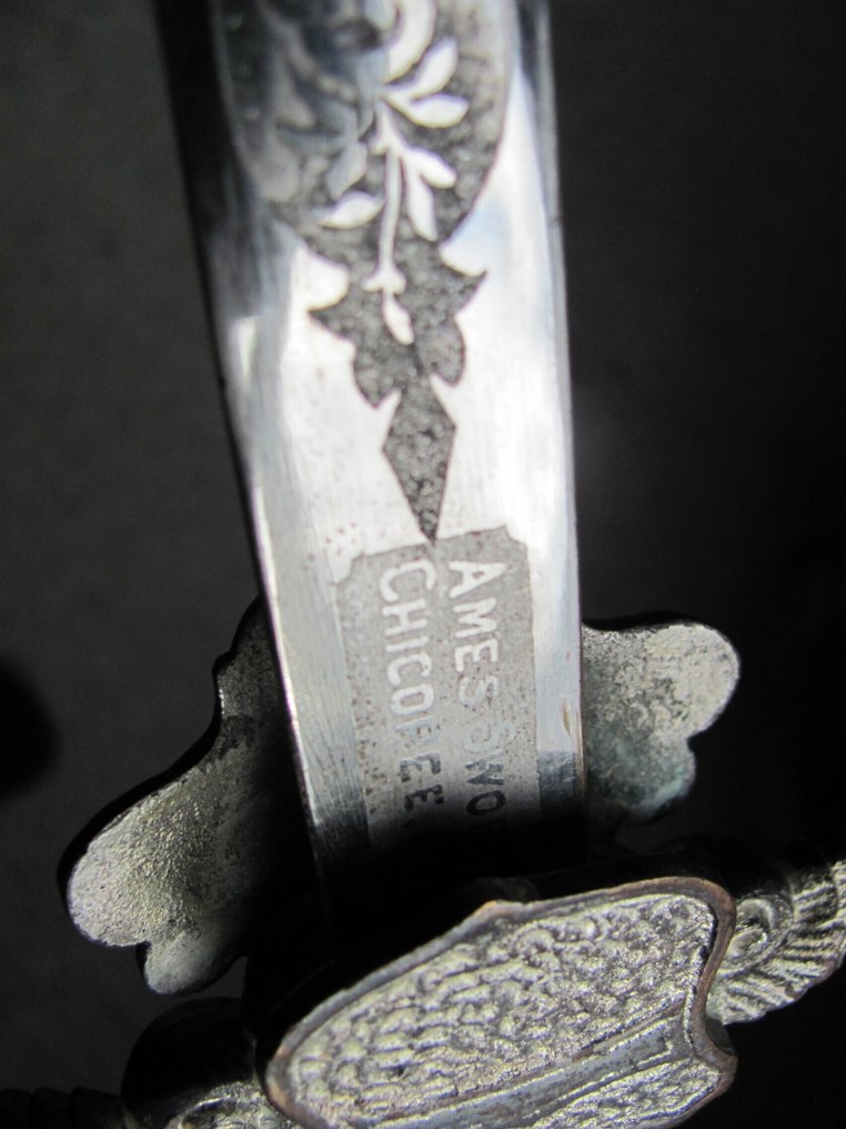 剑 - Ames Sword Chicopee Southshore commandery no.31.k.t Albert cr Smith 美洲,古典时期 - 美国 - 1850-1900 #4.3