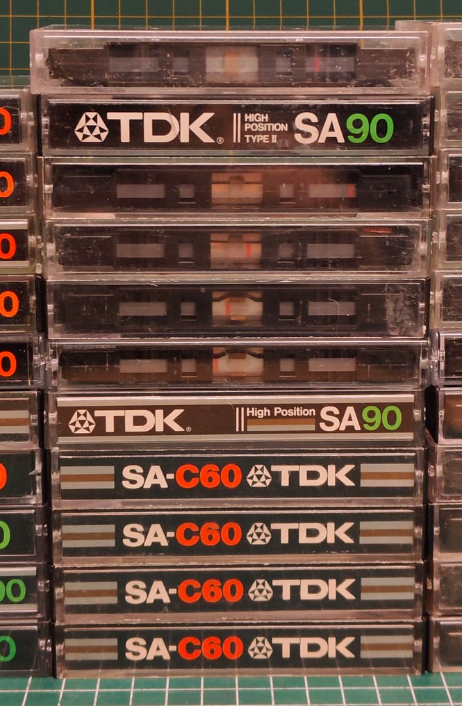 TDK - SA, SA -X. Κεραμικό τύπου II Άδεια κασέτα ήχου #2.1