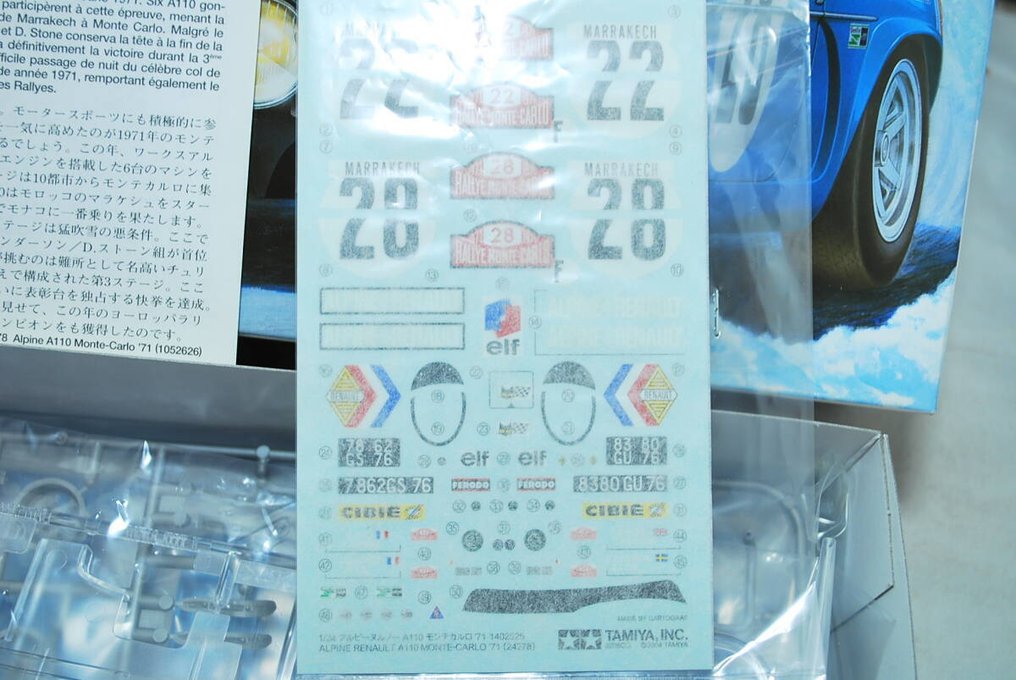 Tamiya 1:24 - Σπορ αυτοκίνητο μοντελισμού - Alpine Renault A110 Monte-Carlo 71 #2.1