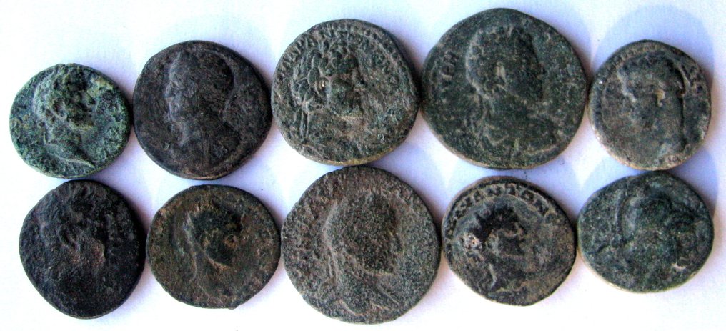 Roman Empire (Provincial) Lot of 10 Æ coins 1st-3rd century AD (No reserve price) #2.1
