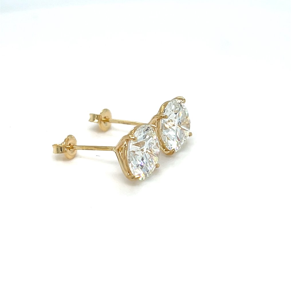 Earrings - 14 kt. Yellow gold - 4.11ct. tw. Diamond (Lab-grown) #3.2