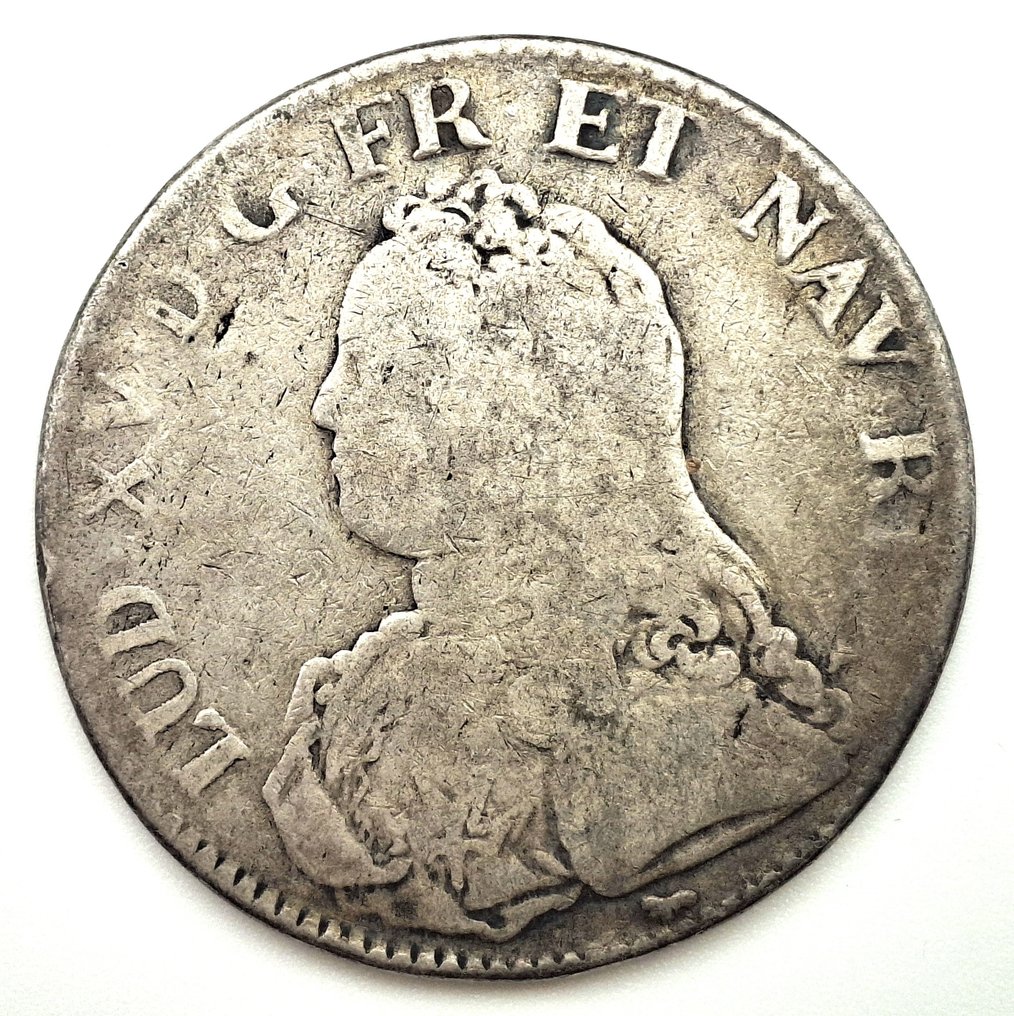 França. Luís XV (1715-1774). Ecu 1726-A, Paris (Sem preço de reserva) #1.0