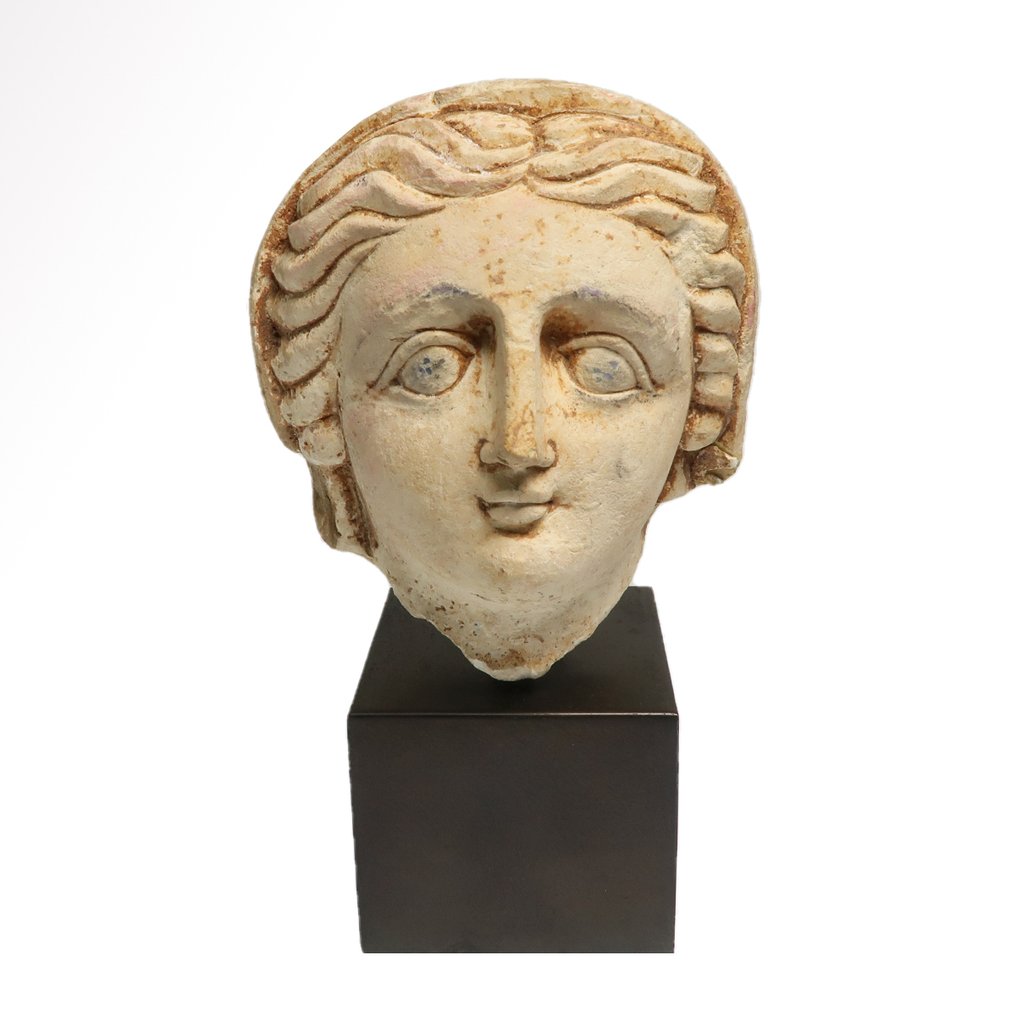 Αρχαία Ρωμαϊκή ασβεστόλιθος Κεφάλι μιας νεαρής κυρίας #3.2