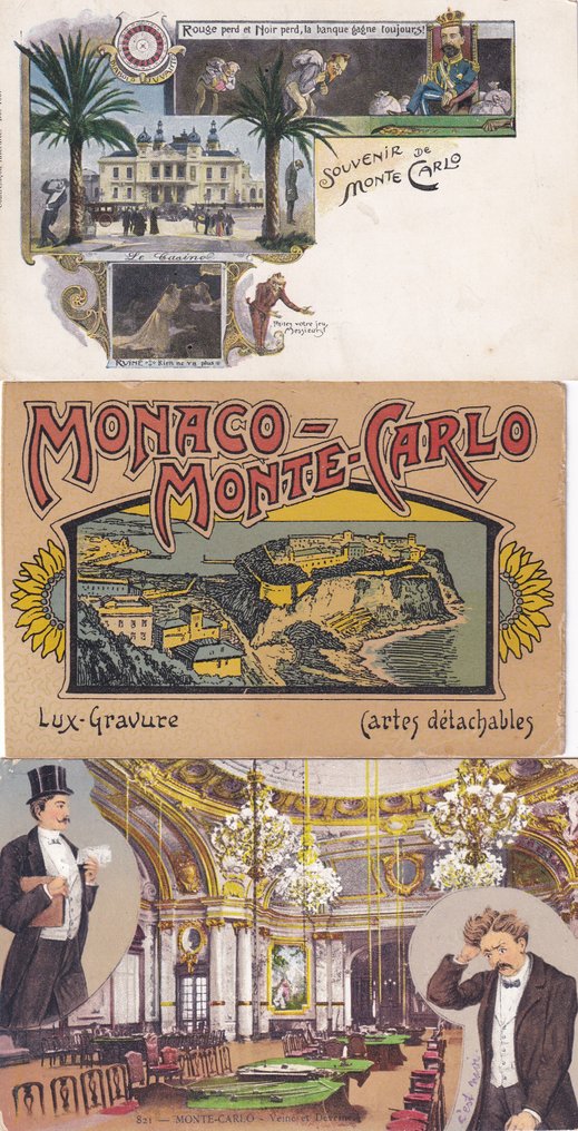 Monaco - Monaco - Monte Carlo - 110 postkort - Postkort (110) - 1896-1955 #1.0