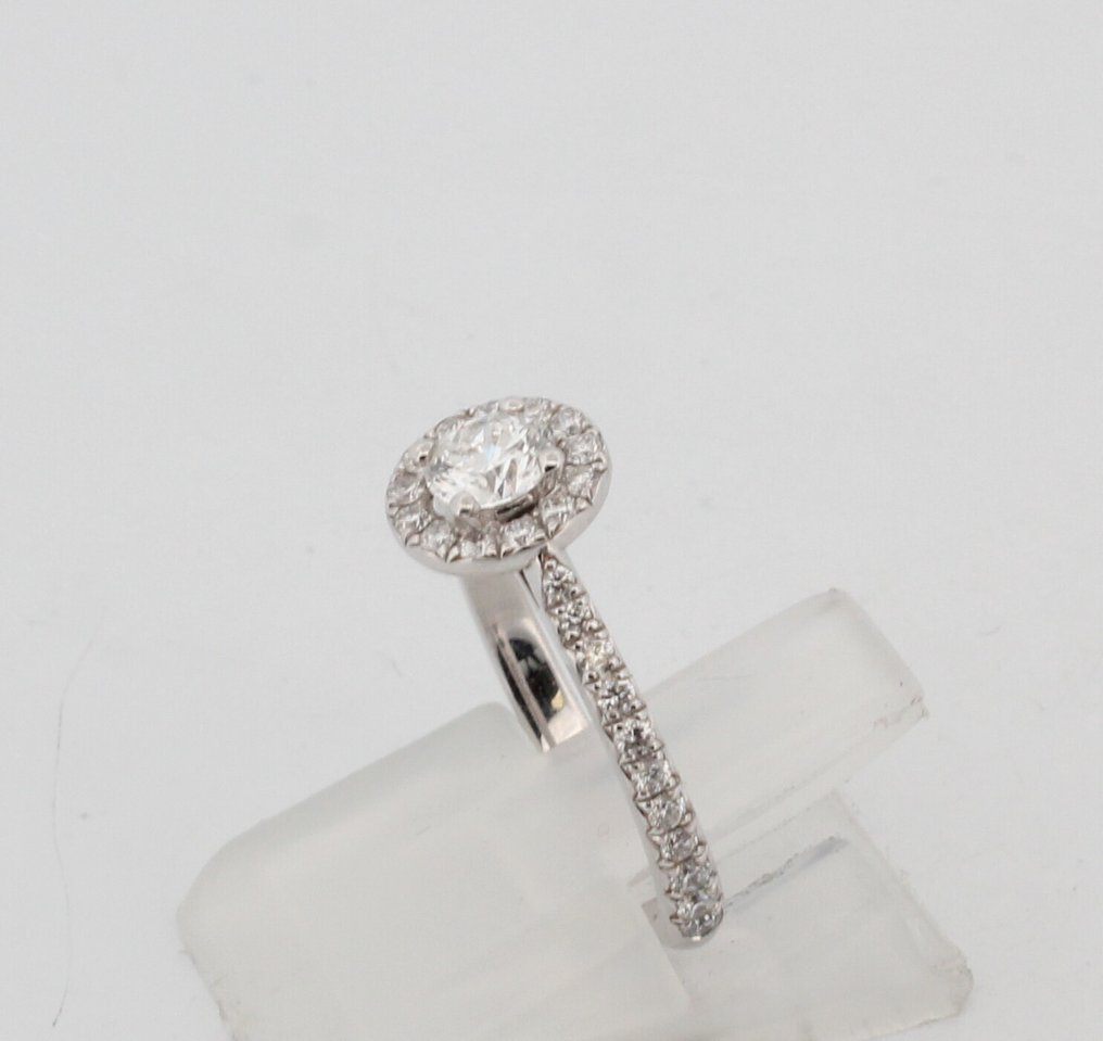 沒有保留價 - 戒指 - 18 克拉 白金 鉆石 (天然)  - 鉆石 #4.3