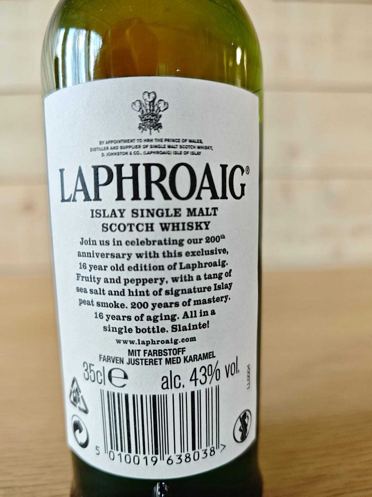 Laphroaig 16 years old 200th Anniversary 2015 - Travel Retail Exclusive - 35cl #3.2