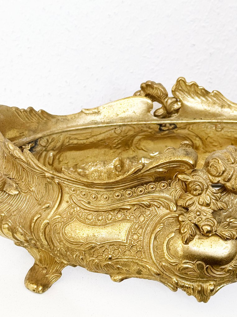 Jardinière - Cast brass - Historicism plant container #2.1