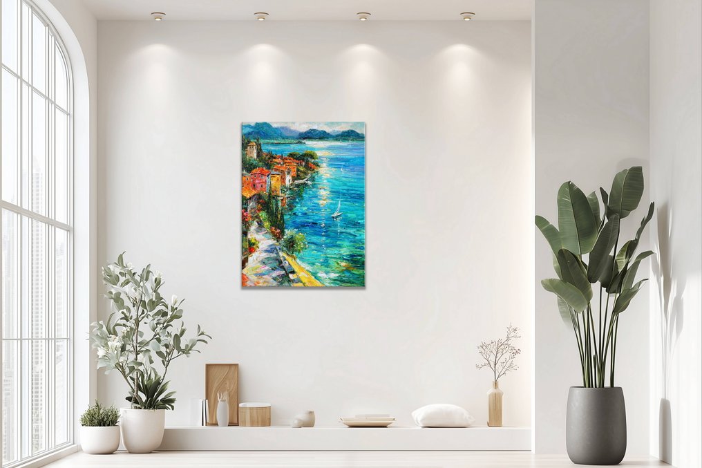 StefanoArt - Sunlit Harbor Promenade #3.2