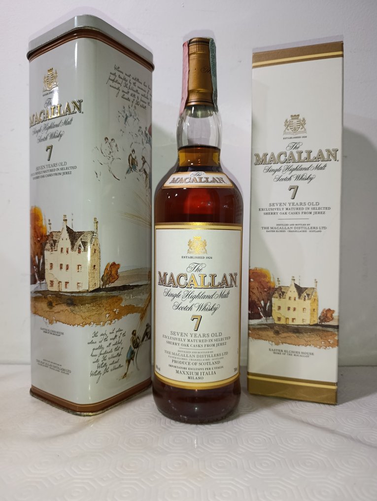 Macallan 7 years old Tin Box  - b. tidiga 2000-talet - 700 ml #1.0