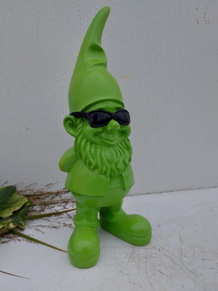 Statue, funny gnome with sunglasses - 41 cm - polyresin #1.0