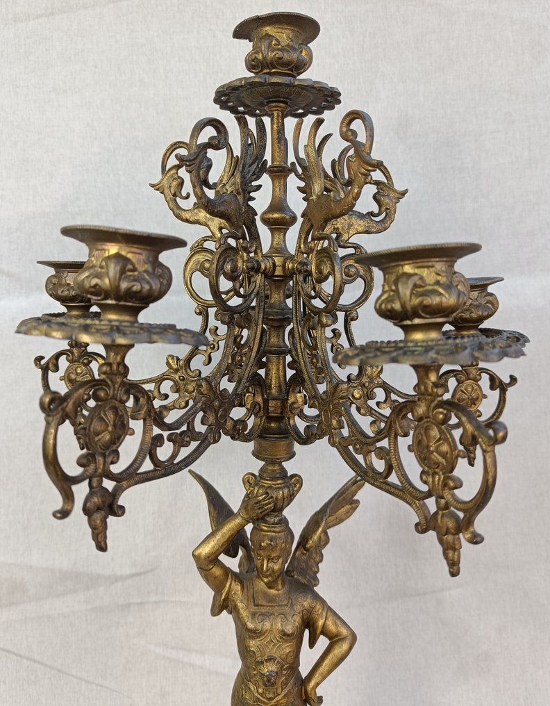 Κηροπήγιο - Alloy, χρυσωμένο - (ύψος 62cm, βάρος περίπου 8kg) #4.3