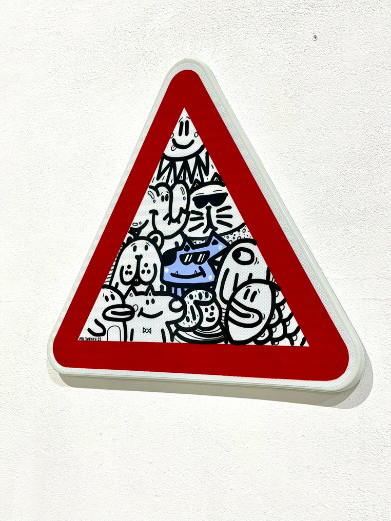 Mr Turkey - Warning, Cool Dog Area (traffic sign) #3.2
