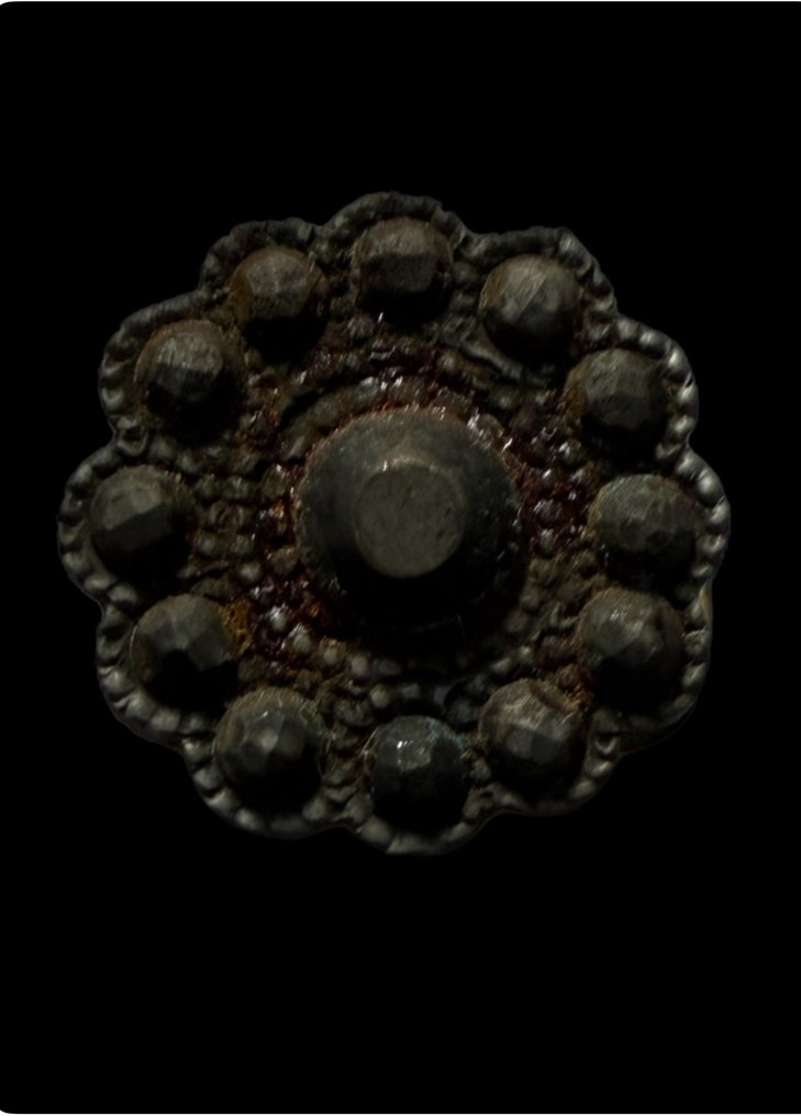 Bronze, Botão gótico vitoriano em bronze repousado - Pingente - Fine 800’ #1.0