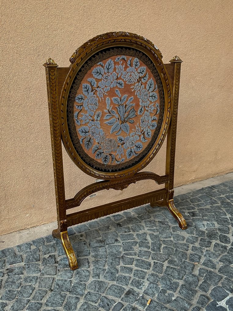 Paravent - Bois, Textile - Paravent français Luigi #1.0