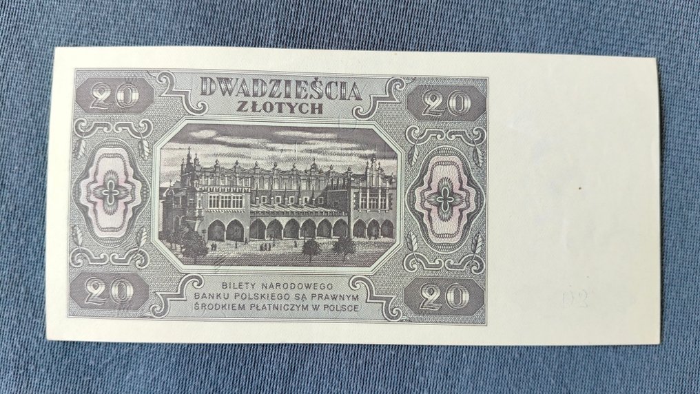 Polska. - 20 Złotych - 1948 - Pick 137 (Bez ceny minimalnej
) #4.3