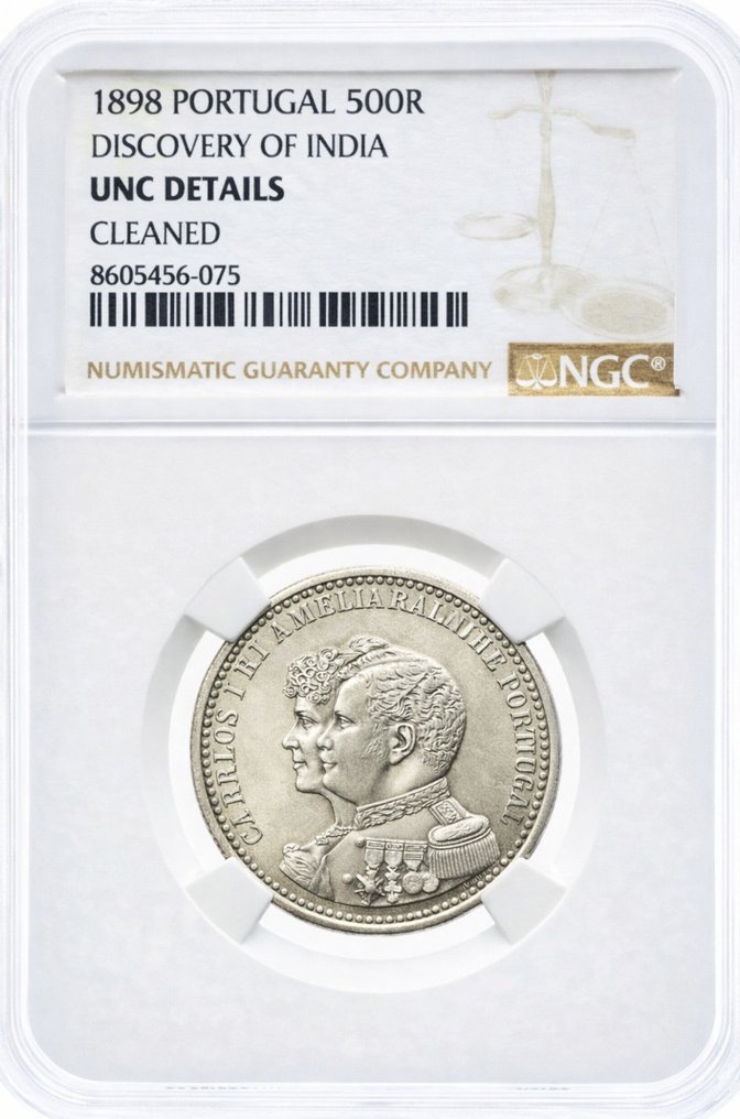 Portugal. Carlos I (1889-1908). 500 Reis 1898 - NGC #1.0