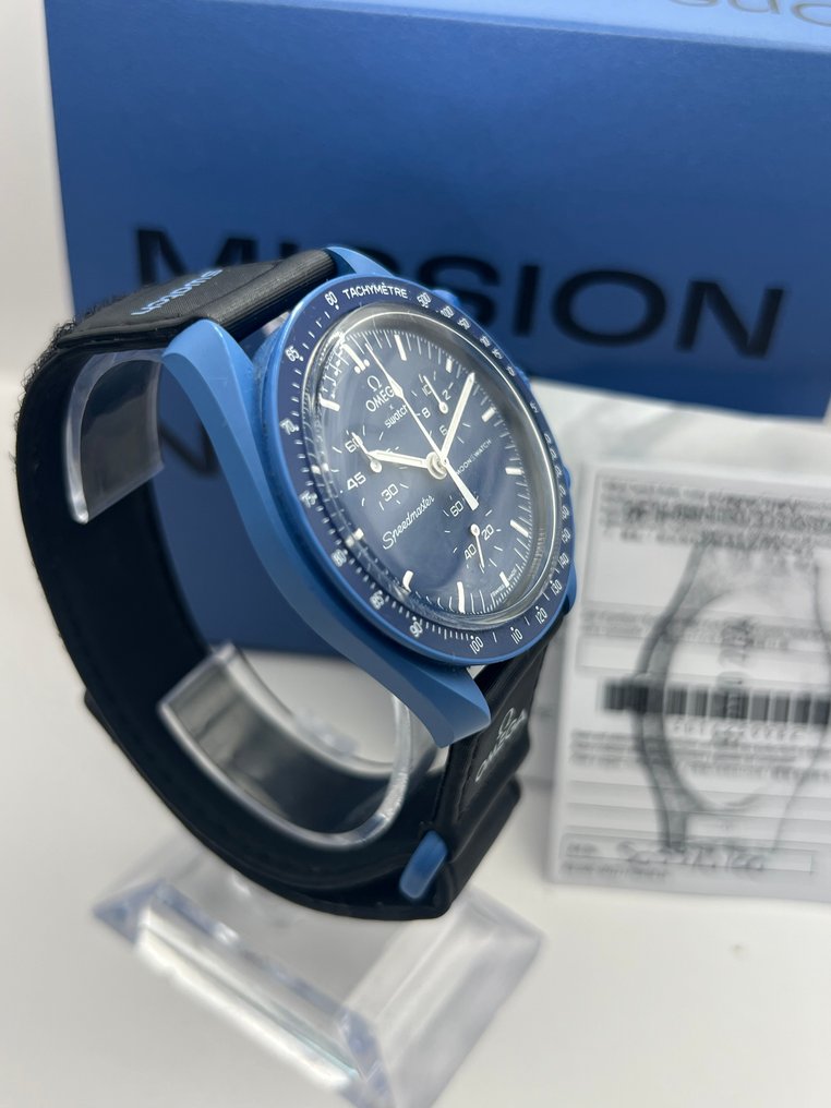 Omega x Swatch - MoonSwatch - Mission to Neptune - Ingen mindstepris - SO33N100 - Unisex - 2024 #4.3