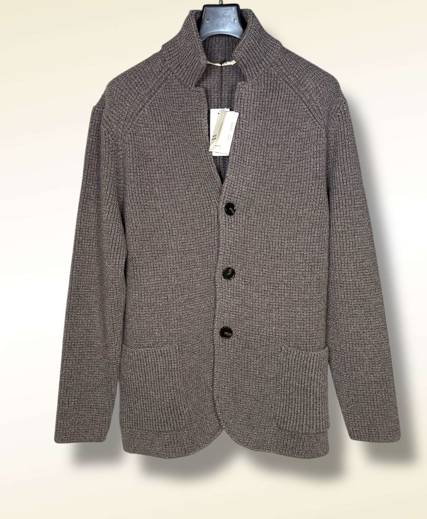 Maurizio Baldessari-Size 54-€899,95(or more)-Heavy Knit Pure Wool - 开襟衫 - 带标签的新品 #1.0