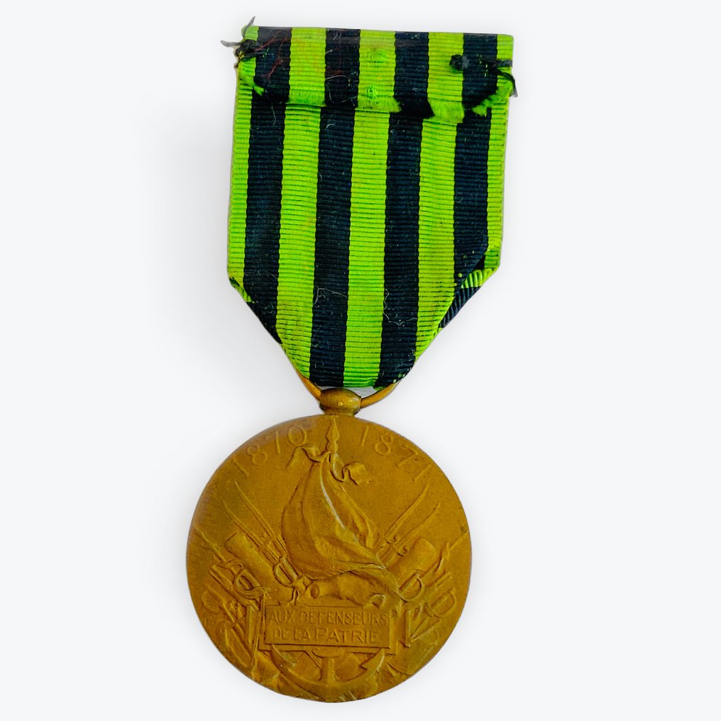 Frankrig - Militærmedalje - Mindemedalje af krigen i 1870 med stort modul #2.1