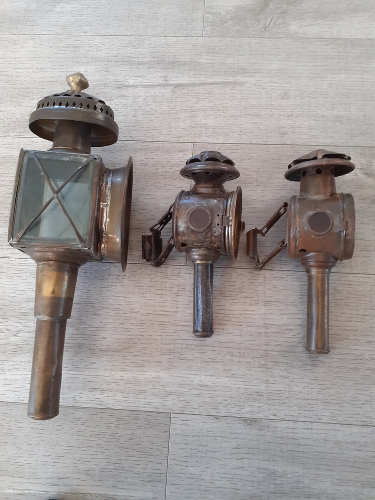 Lámpás (3) - Aranyozott sárgaréz - Lámpás hintók, fiákerek #2.1