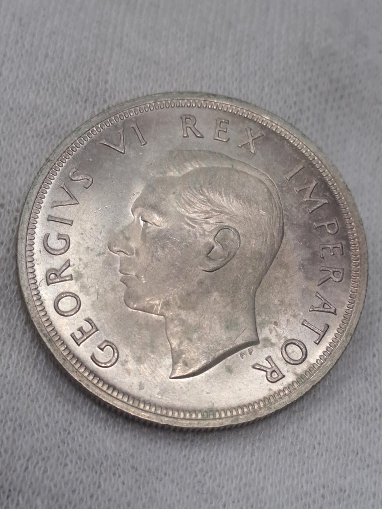 Sudafrica. Giorgio VI. 5 Shillings 1947 (Senza prezzo di riserva) #1.0