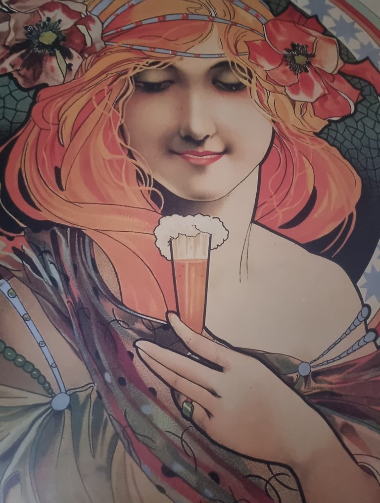 Anonymous - Cartel Mucha, sidra champagne,Muñiz,Avilés, Asturias excepcional cartel - Anni ‘80 #3.2