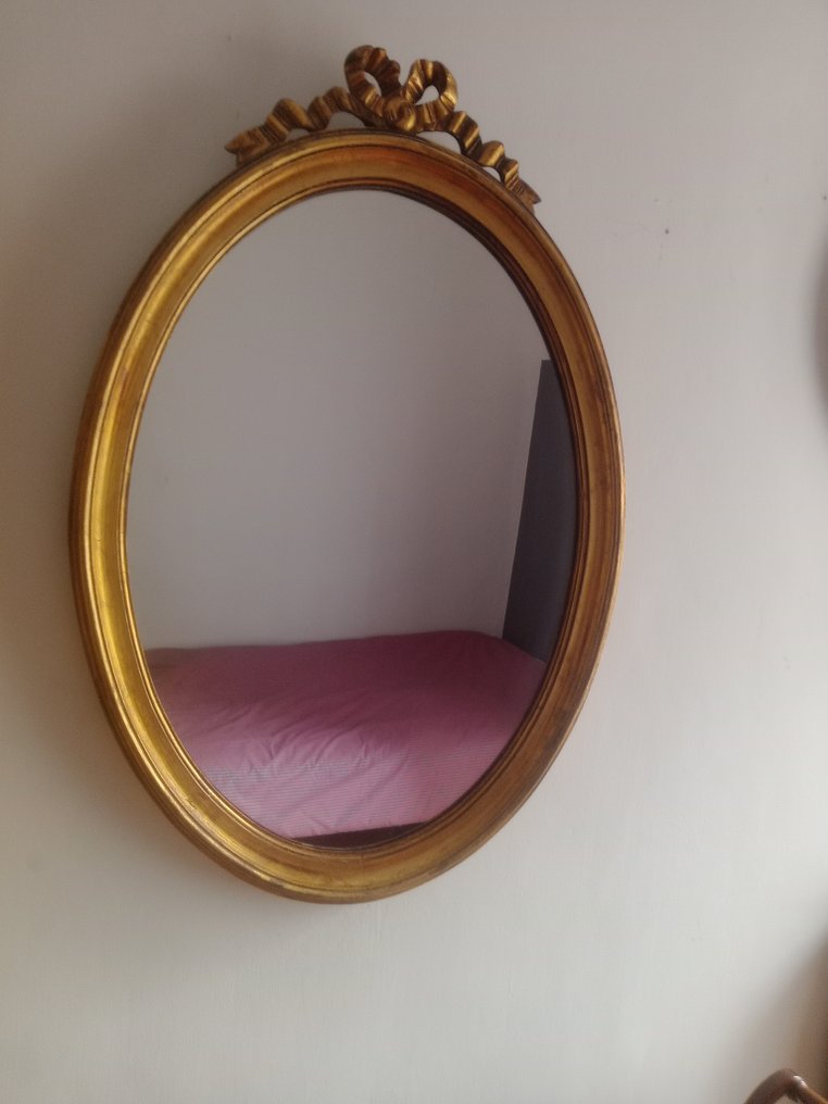 Espejo  - Madera - hoja de oro dorada #2.1