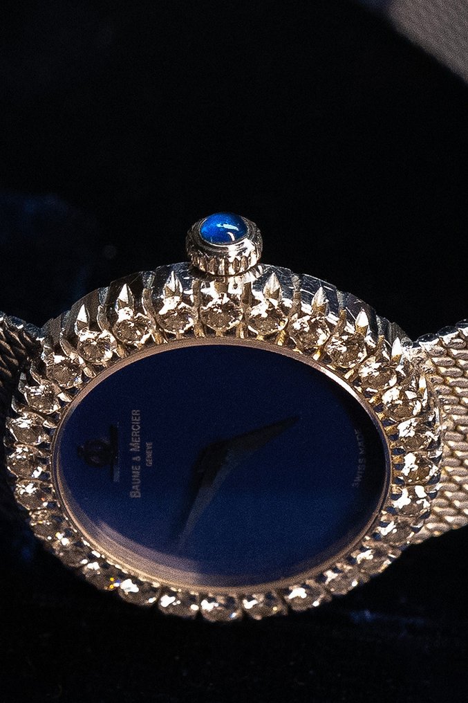 Baume & Mercier - Ladies Diamond Lapis Lazuli Watch - 767819 - Dames - 1970-1979 #4.3
