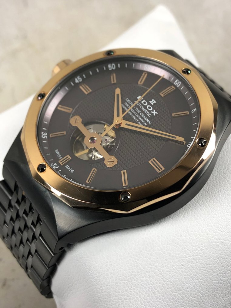 Edox - Delfin Open Heart Automatic - 85024 - Mężczyzna - 2010-2020 #1.0
