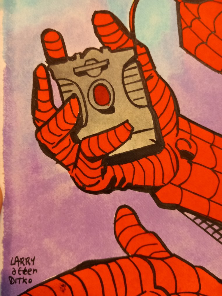 Larry Camarda - 1 原始插图编号 2 - Spiderman - omaggio a Steve Ditko - 2025 #1.0