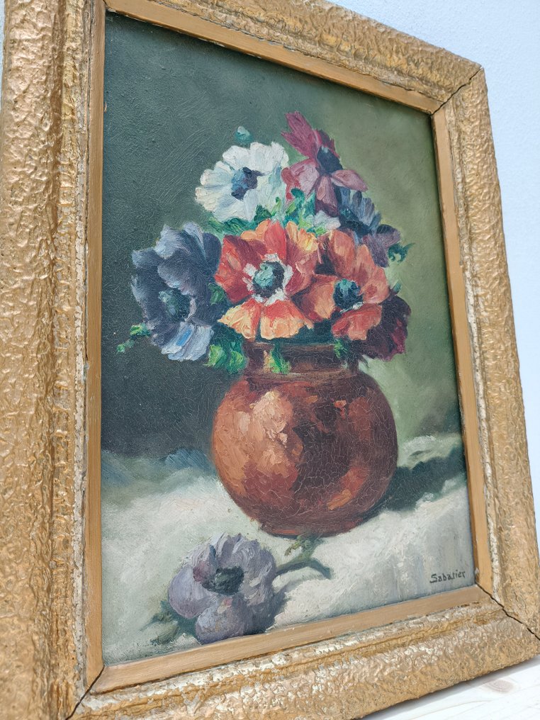 Sabatier (XX) - Bouquet di anemoni e papaveri #4.3