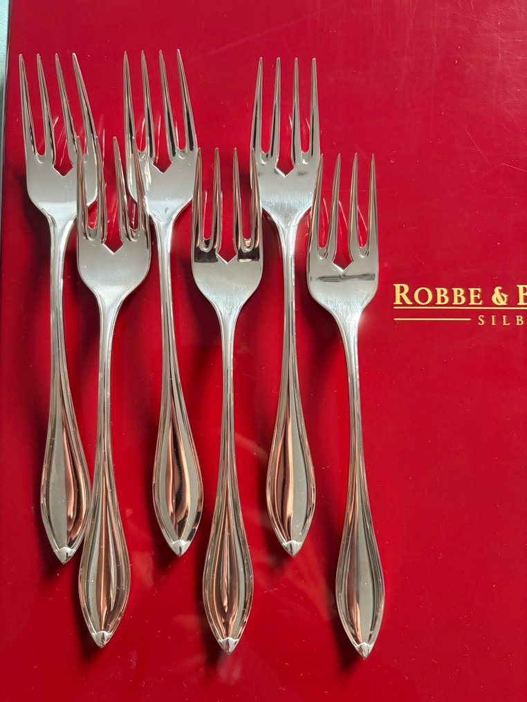 Robbe & Berking - Faqueiro (12) - Prateado - .90 versilbert, 'Navete' #1.0