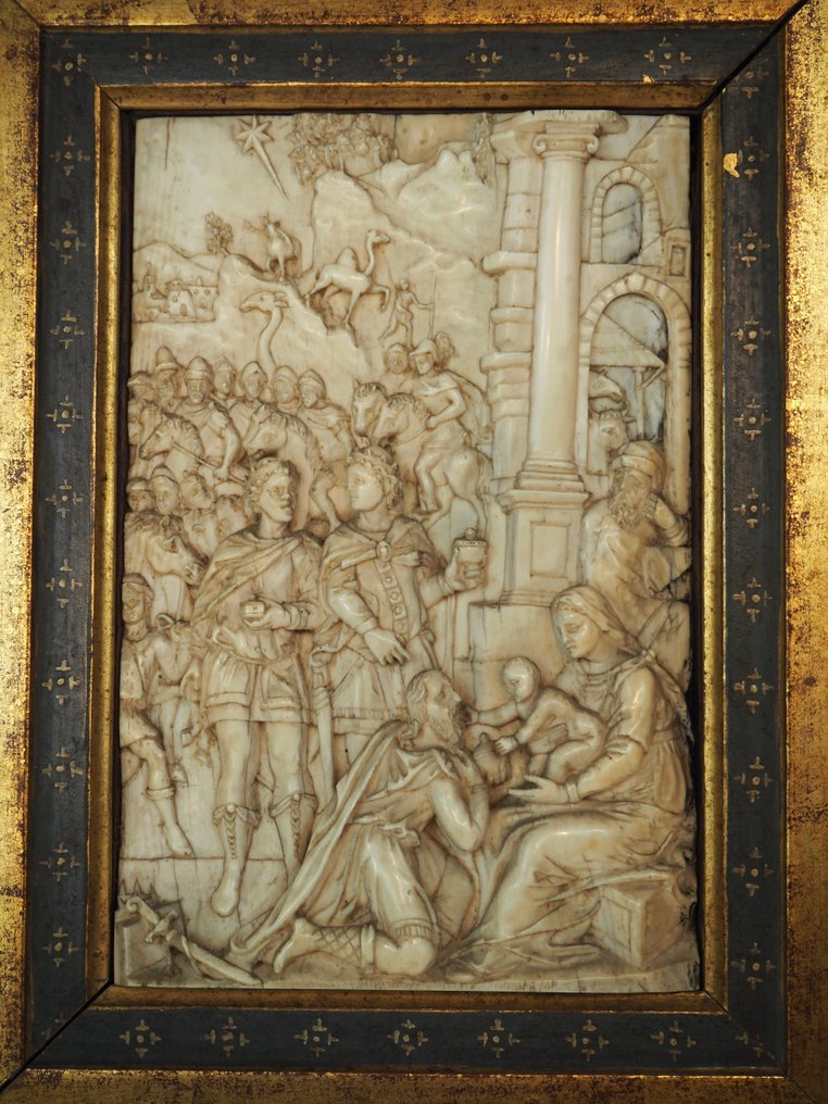 Relief, The Adoration of the the Magi - 16.5 cm - Fildeș #1.0