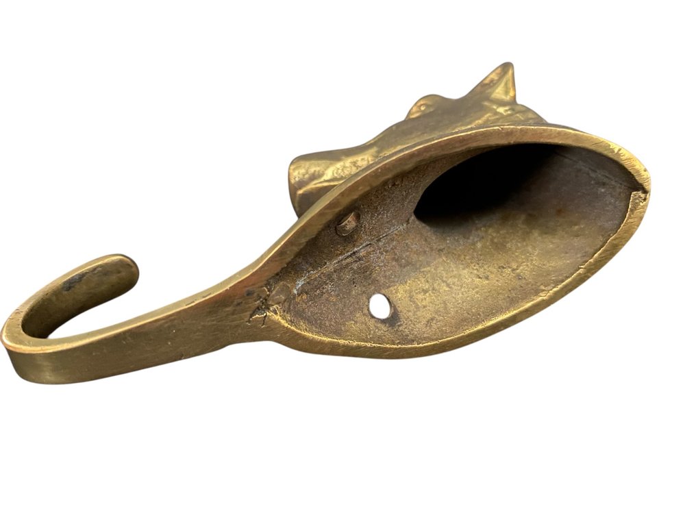 Kabáthorgok készlete (5) - Aranyozott bronz - paardehoofd #3.2