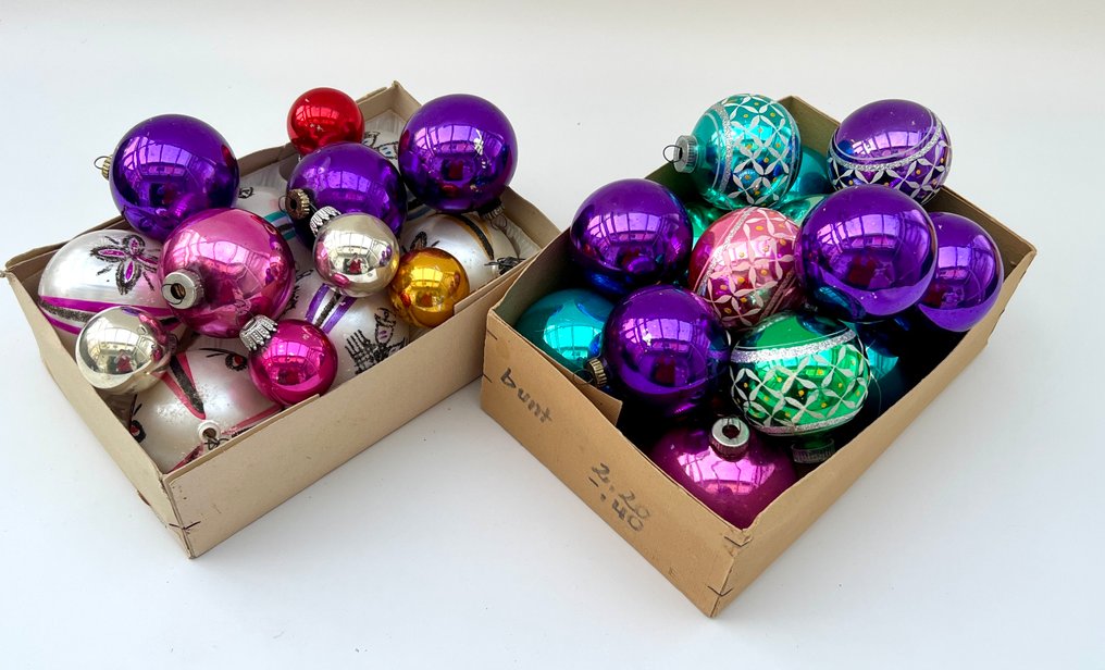 Adornos navideños - Vidrio - handgeblasen, Vintage #4.3