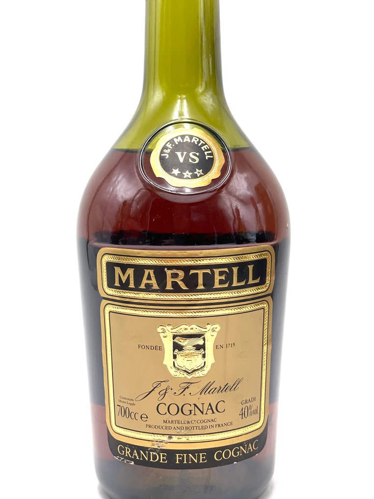 Martell - Cognac VS Trois Etoiles/Three Stars - b. 1990-tallet, 1980-tallet - 70cl - 3 flasker #3.2