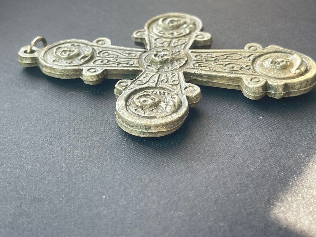 Αναπαραγωγή σταυρού θωρακικού τοιχώματος - Αντίκες - Επάργυρο - 1940-1950 - Mons. Antonio Ciliberti #4.3