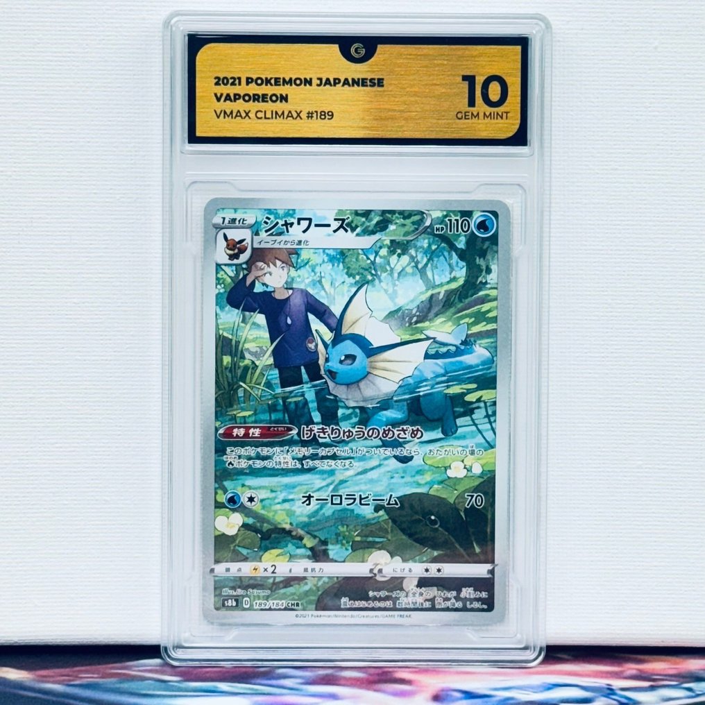 Pokémon Graded card - Vaporeon 189 - Pokémon - GG 10 #1.0