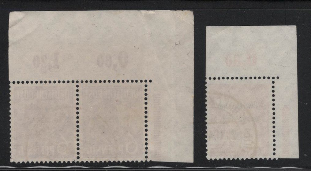 同盟国军事占领德国(苏维埃区域） 1948 - 6 和 8 Pf. 具有板印压边缘 - Michel 183/84 POR #1.0