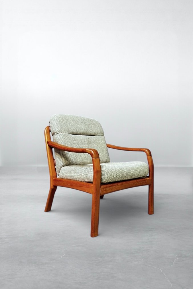 Dyrlund - Chaise longue - Teck, Textile #1.0