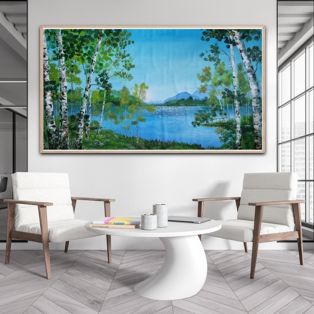 Alla Faber - Birch Reflections  Nr. 6 -  Silent Lake, XXL #2.1