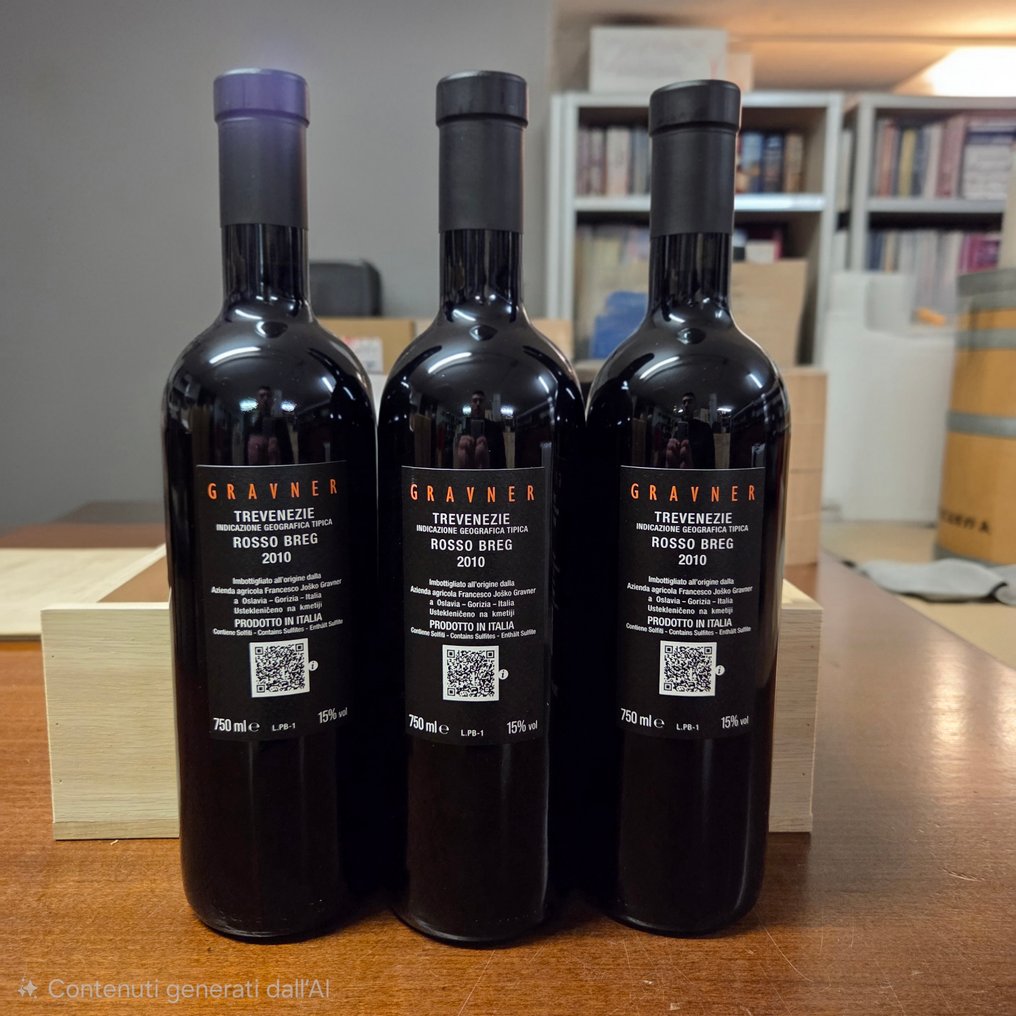 2010 Gravner, Rosso Breg - Trevenezie - 3 Sticle (0.75L) #3.2