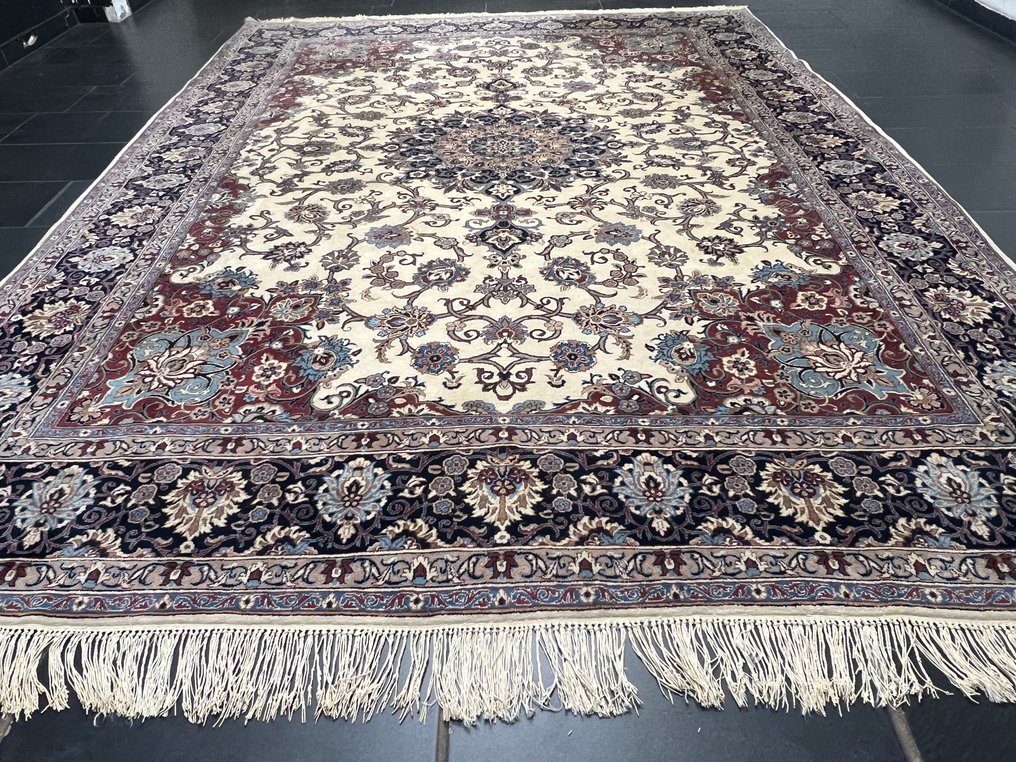 伊斯法罕的 korkwolle 在丝绸上 - 地毯 - 345 cm - 260 cm #2.1