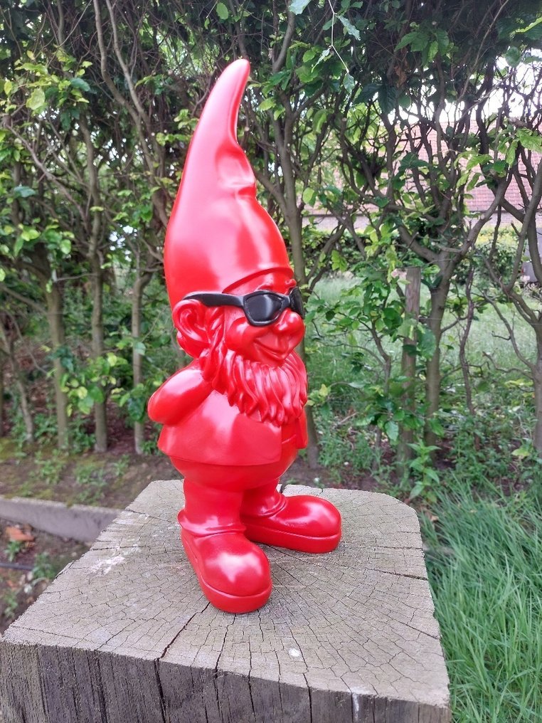 Staty, funny gnome with sunglasses - 41 cm - polyresin #3.2